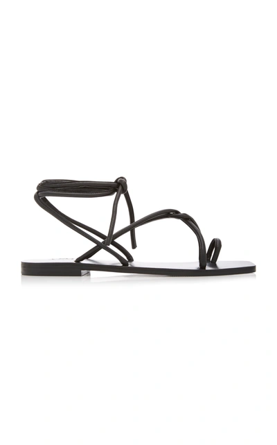 A.emery Kinsley Leather Sandals In Black