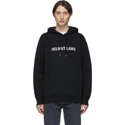 Helmut Lang Helmut Laws Cotton Hooded Sweatshirt In Black