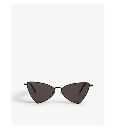 Saint Laurent Jerry Cat-eye Frame Sunglasses In Black