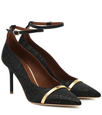 Malone Souliers Molly 85 Satin Pumps In Black
