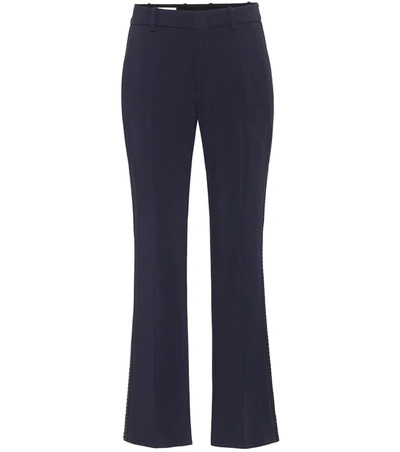 Gucci Stretch-cady Flared Pants In Black