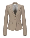 Patrizia Pepe Suit Jackets In Khaki