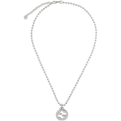 Gucci Interlocking G Necklace In Silver