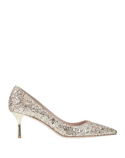 Miu Miu Pump In Gold