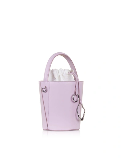 Cafuné Lilac Leather Mini Bucket Bag