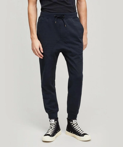 Sensen Dancer French Terry Cotton Track Pants In Blue