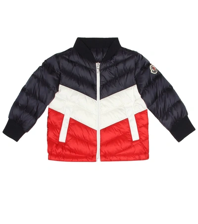 Moncler Baby Boys Down Padded Jacket In Blue