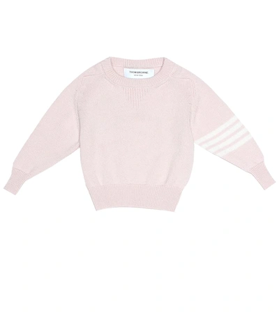 Thom Browne Baby Cashmere Sweater In Pink