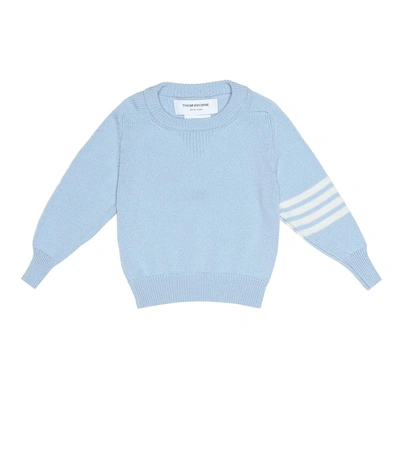 Thom Browne Baby Cashmere Sweater In Blue