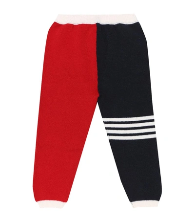 Thom Browne Baby Cashmere Trackpants In Blue