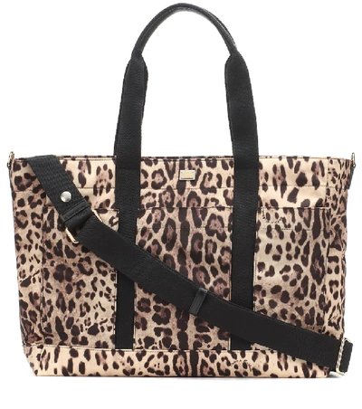 Dolce & Gabbana Babies' Leopard-print Changing Bag In Multi