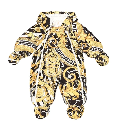 Versace Baby Printed Down Onesie In Multicoloured ModeSens