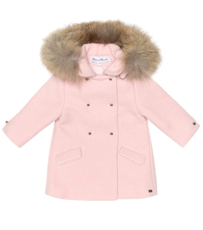 Tartine Et Chocolat Baby Wool-blend Coat In Pink