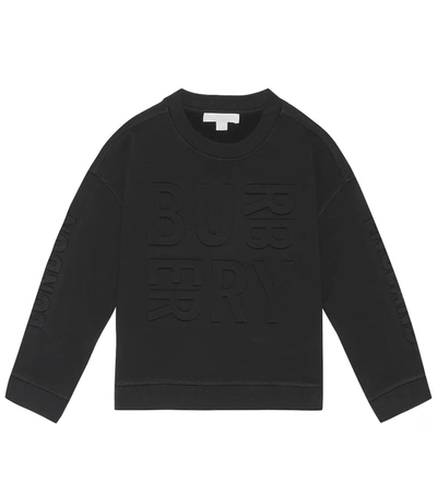 Burberry Kids' Cotton Sweatshirt In Black
