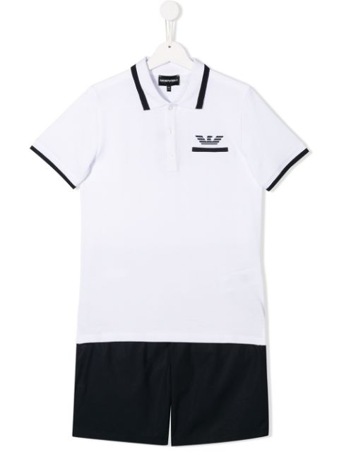 Emporio Armani Kids' Cotton Polo Shirt 