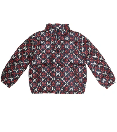 Gucci Kids' Logo Down Jacket In Red