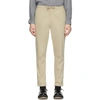 Officine Generale Phil Garment-dyed Brushed-twill Trousers In Dune