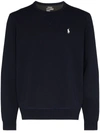Polo Ralph Lauren Logo-embroidered Sweatshirt In Blue