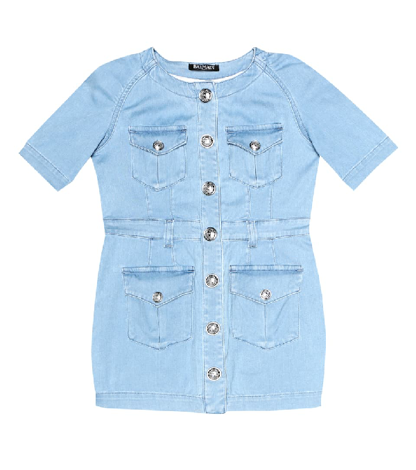 balmain denim dress