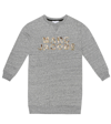 Little Marc Jacobs Kids' Embellished Cotton-jersey Sweatshirt In Grey