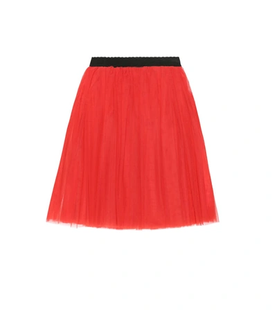 Dolce & Gabbana Kids' Tulle Skirt In Red