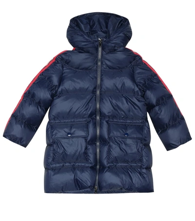 Gucci Kids' Down Puffer Coat In Blue