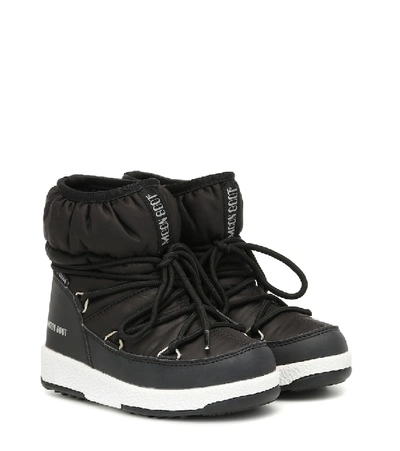 Moon Boot Kids' Black Waterproof Snow Boots