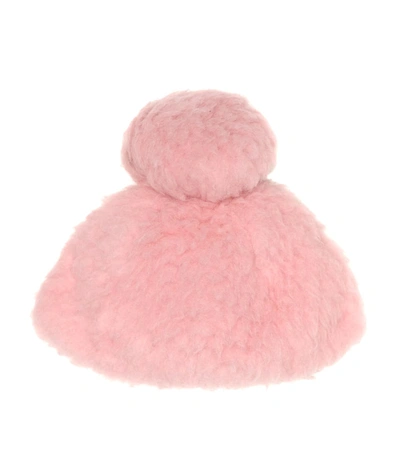 Gucci Kids' Wool-blend Fleece Hat In Pink