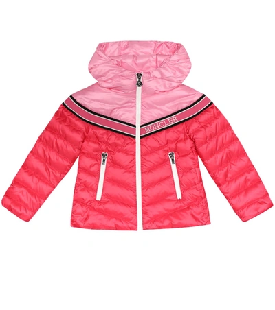 Moncler Kids' Eglantine Down Coat In Pink