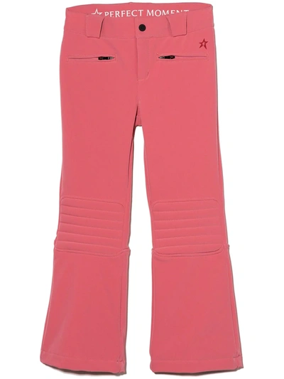 Perfect Moment Teen Low-rise Flared Ski Trousers In Pink