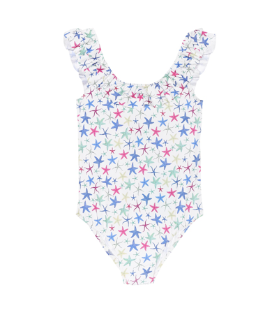 Melissa Odabash Kids' Baby Missy Star-printed Swimsuit In White