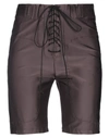 Ben Taverniti Unravel Project Woman Shorts & Bermuda Shorts Cocoa Size M Viscose, Elastane In Brown