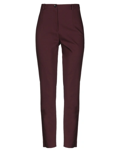 Patrizia Pepe Casual Pants In Maroon