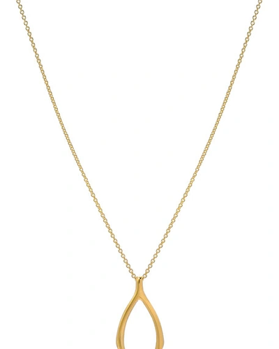 Zoe Lev Jewelry 14k Gold Wishbone Necklace