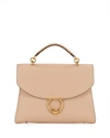 Ferragamo Margot Medium Leather Satchel In Beige