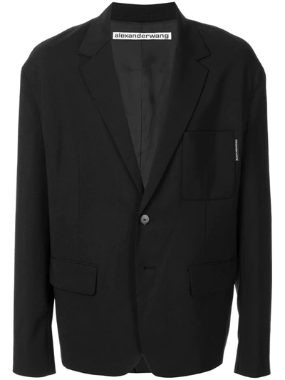 Alexander Wang Casual Tailored Blazer In Black