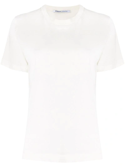 Agnona Boxy Fit Crew Neck T-shirt In White
