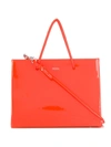 Medea Hanna Logo Tote Bag In Orange