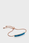 Monica Vinader Blue Quartz And 18k Rose Gold Vermeil Baja Facet Bracelet In R Gold