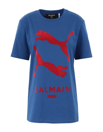 Balmain T-shirts In Blue