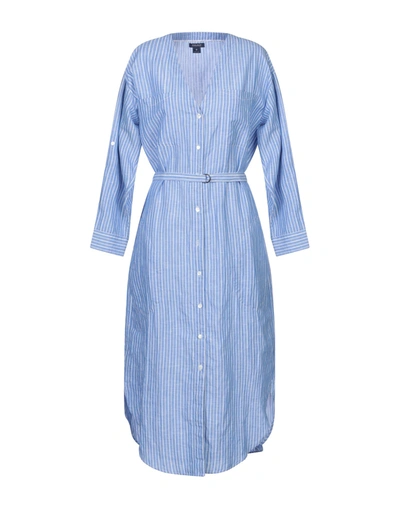 Woolrich Midi Dress In Sky Blue