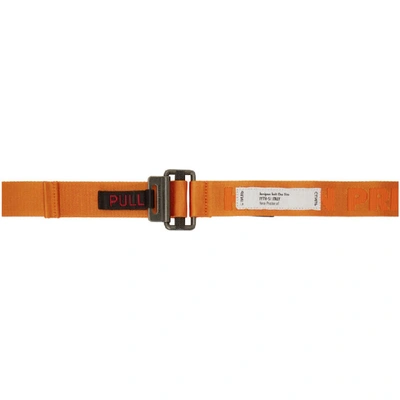 Heron Preston Orange Kk Tape Belt In Orange