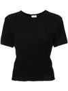 Re/done 70s Loose Cotton-blend Jersey T-shirt In Black