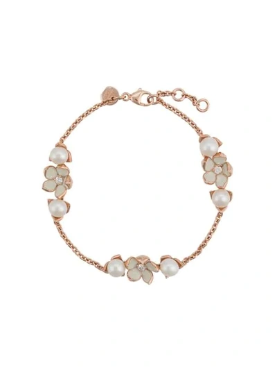 Shaun Leane Cherry Blossom Pearl & Diamond Bracelet In Gold