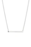 Kendra Scott Kelsey 14ct Silver-plated Necklace In Bright Silver Metal