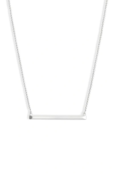 Kendra Scott Kelsey 14ct Silver-plated Necklace In Bright Silver Metal