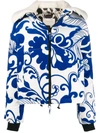 La Doublej X Mantero Cortina Marea Blu Print Jacket