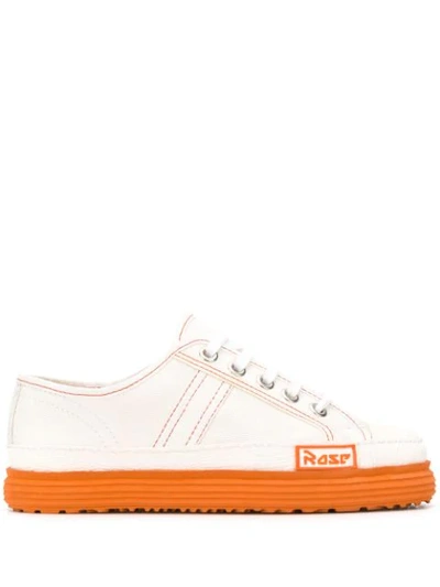 Martine Rose Basketball Contrast Stitching Trainers In White