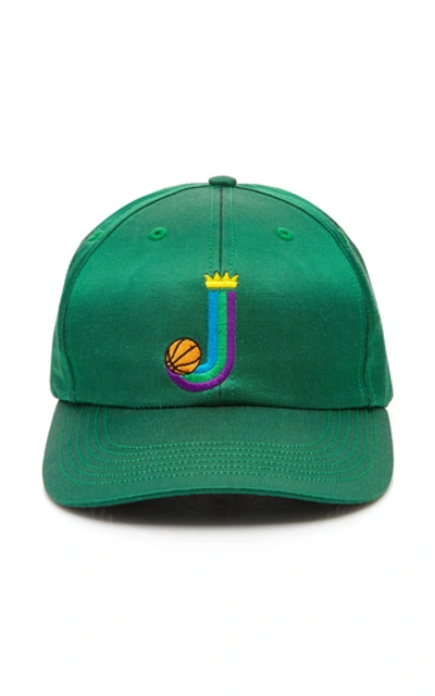 Just Don Islanders Embroidered Satin Baseball Hat In Green