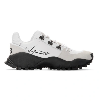 Y-3 X Adidas Kyoi Trail Signature Trainers In White